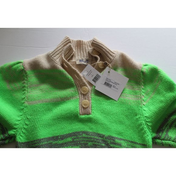 BAUM UND PFERDGARTEN Caroleen Sweater Whitecap Grey Size Small NWT Ombre Green - Picture 7 of 8
